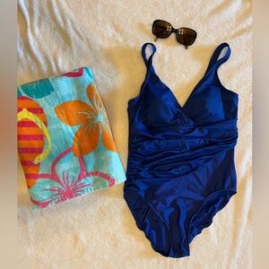 Trimshaper one-piece bathing suit